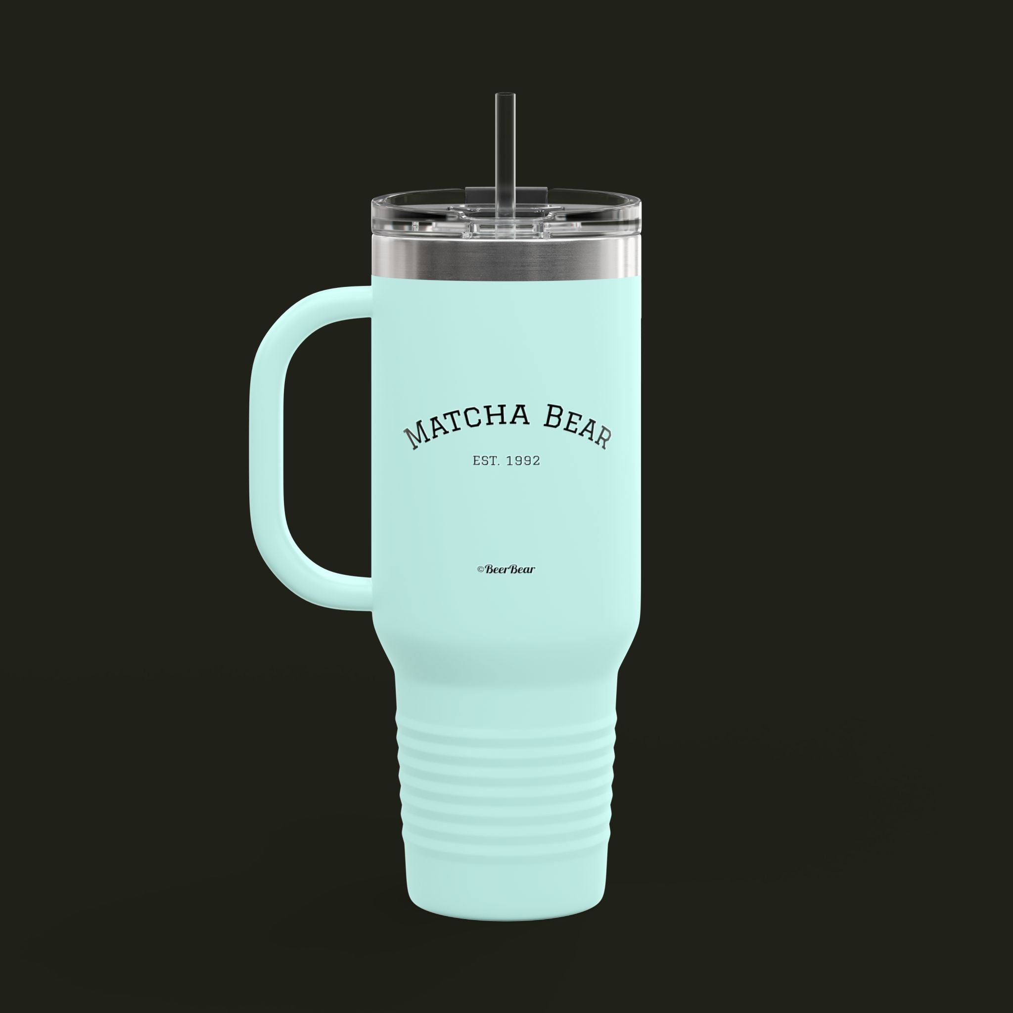 Matcha Bear Insulated Travel Mug, 40oz