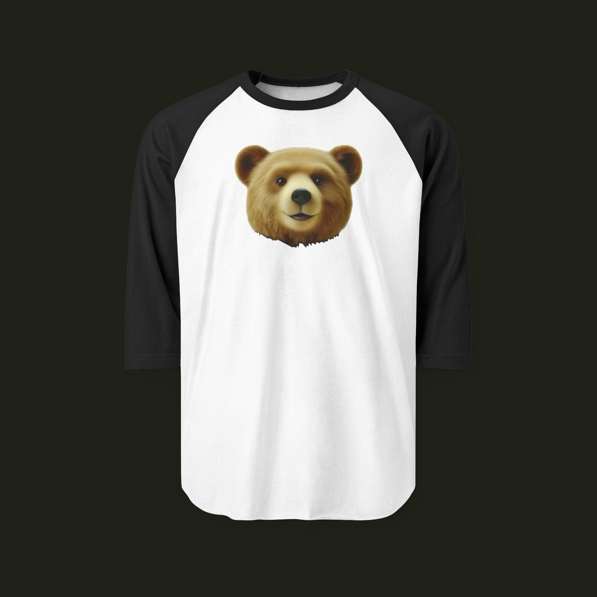 Bear Three-Quarter Sleeve Raglan Shirt