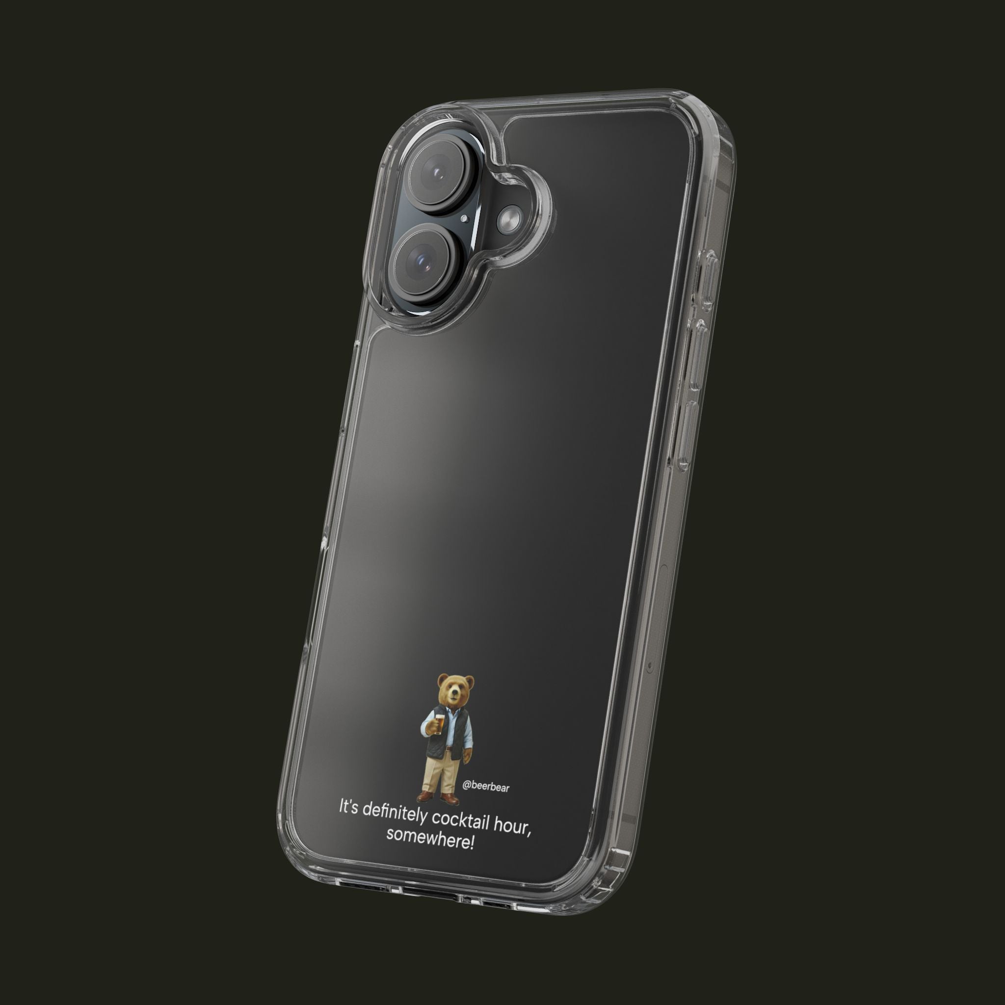 Beer Bear Phone Case - English