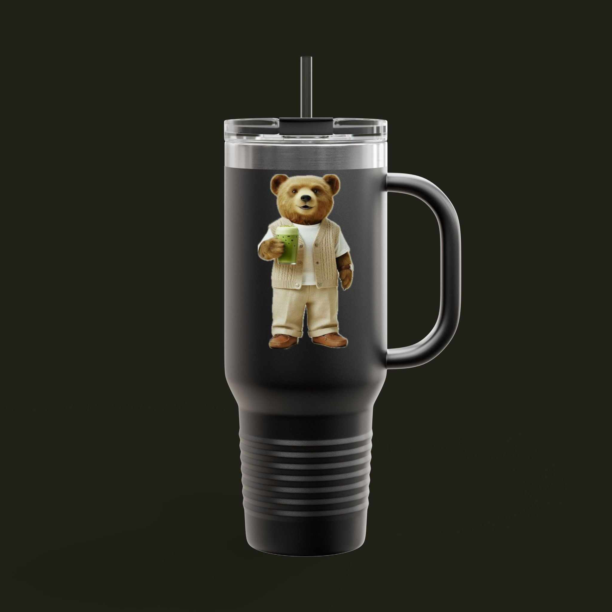Matcha Bear Insulated Travel Mug, 40oz