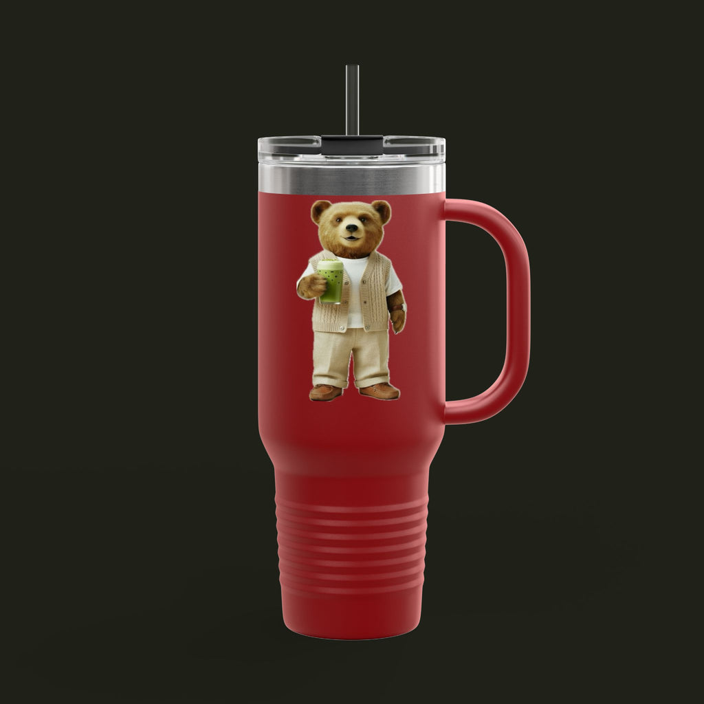 Matcha Bear Insulated Travel Mug, 40oz