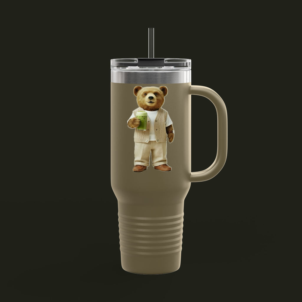 Matcha Bear Insulated Travel Mug, 40oz