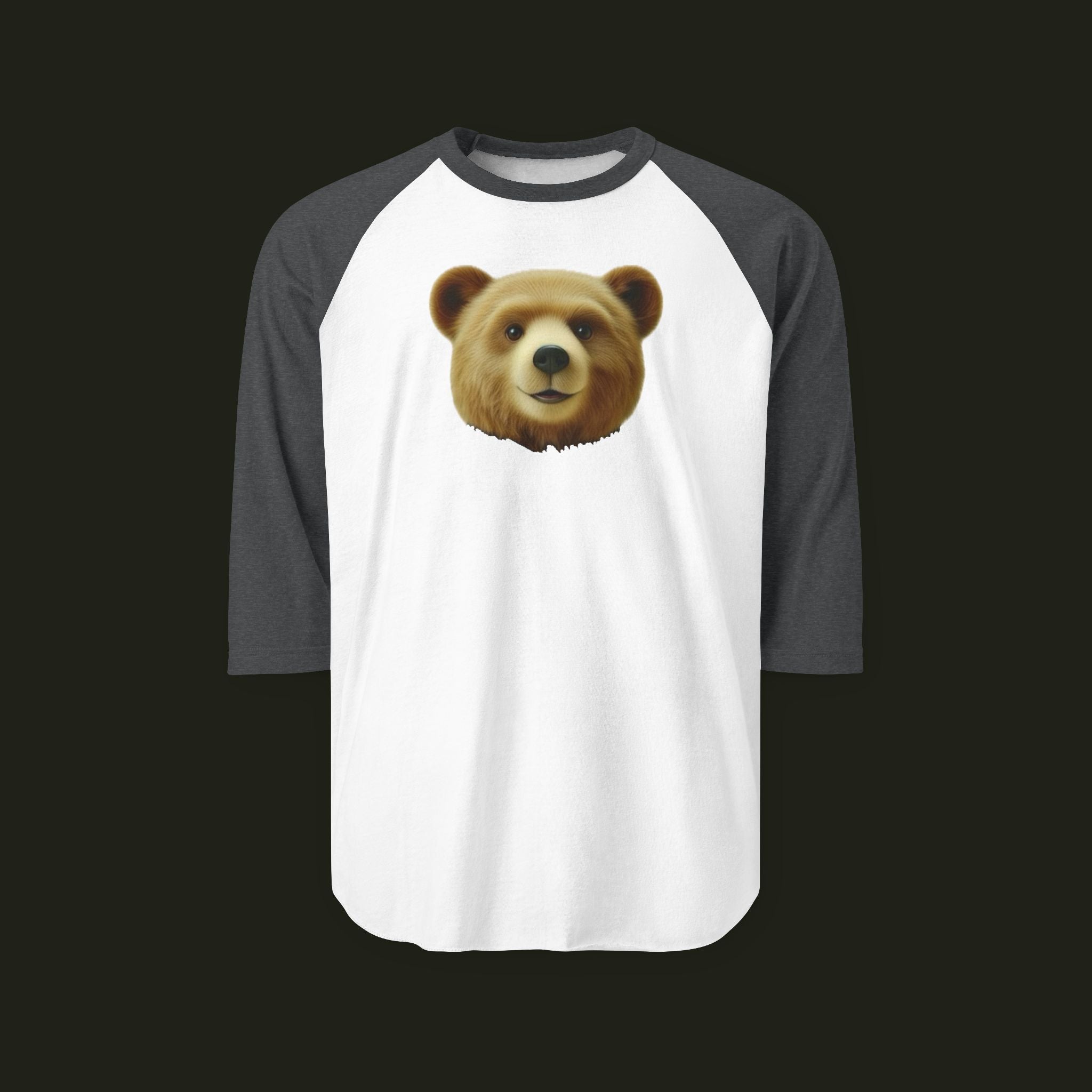Bear Three-Quarter Sleeve Raglan Shirt