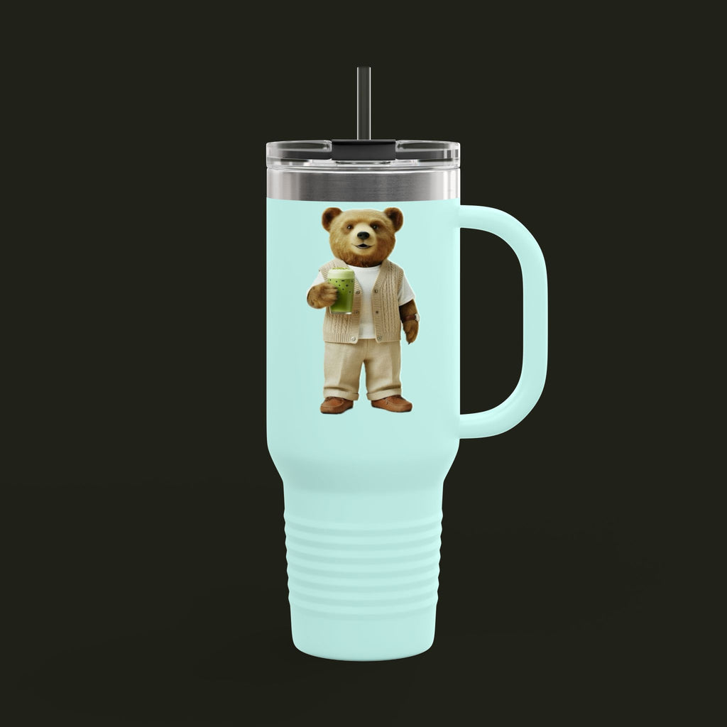 Matcha Bear Insulated Travel Mug, 40oz