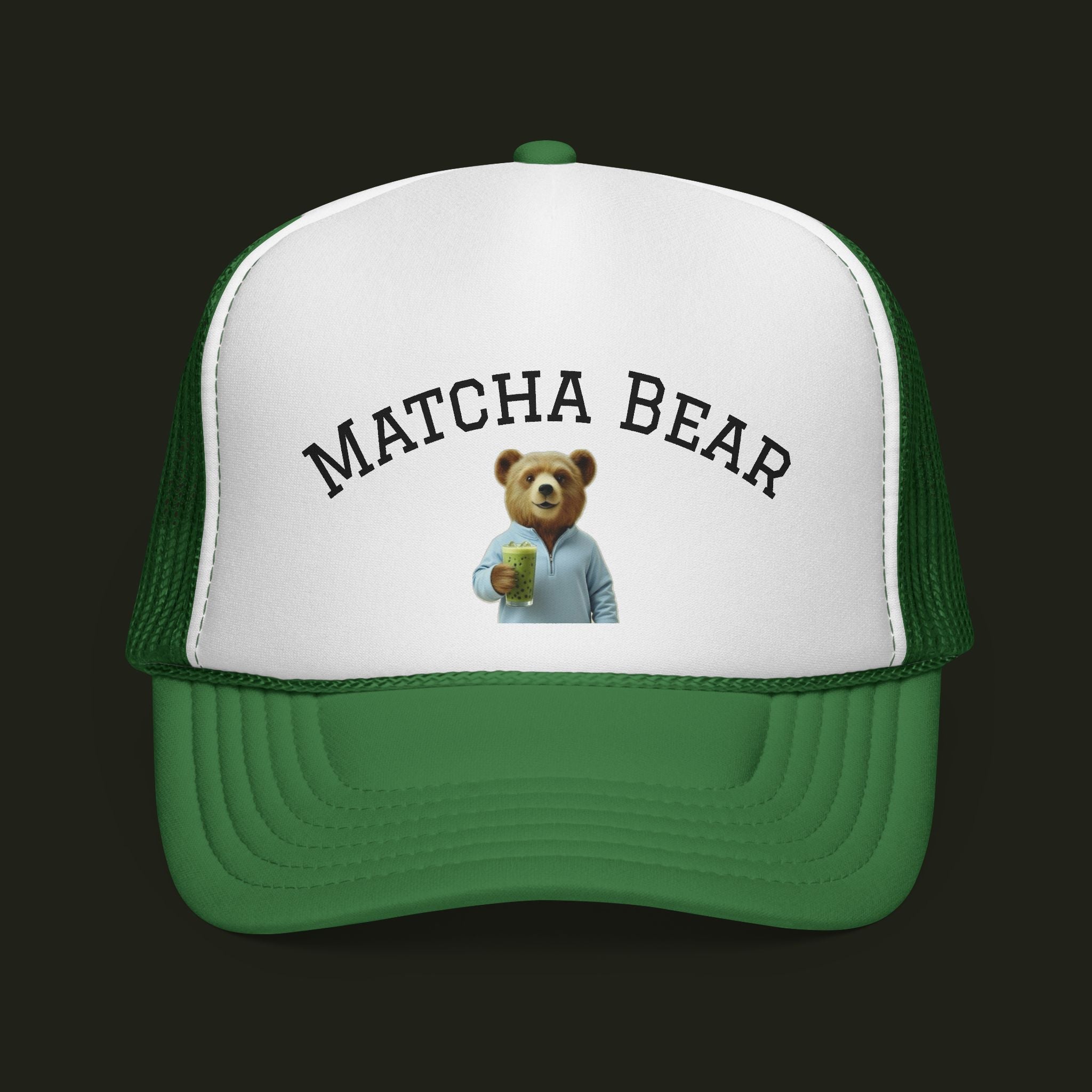 Matcha Bear Cap