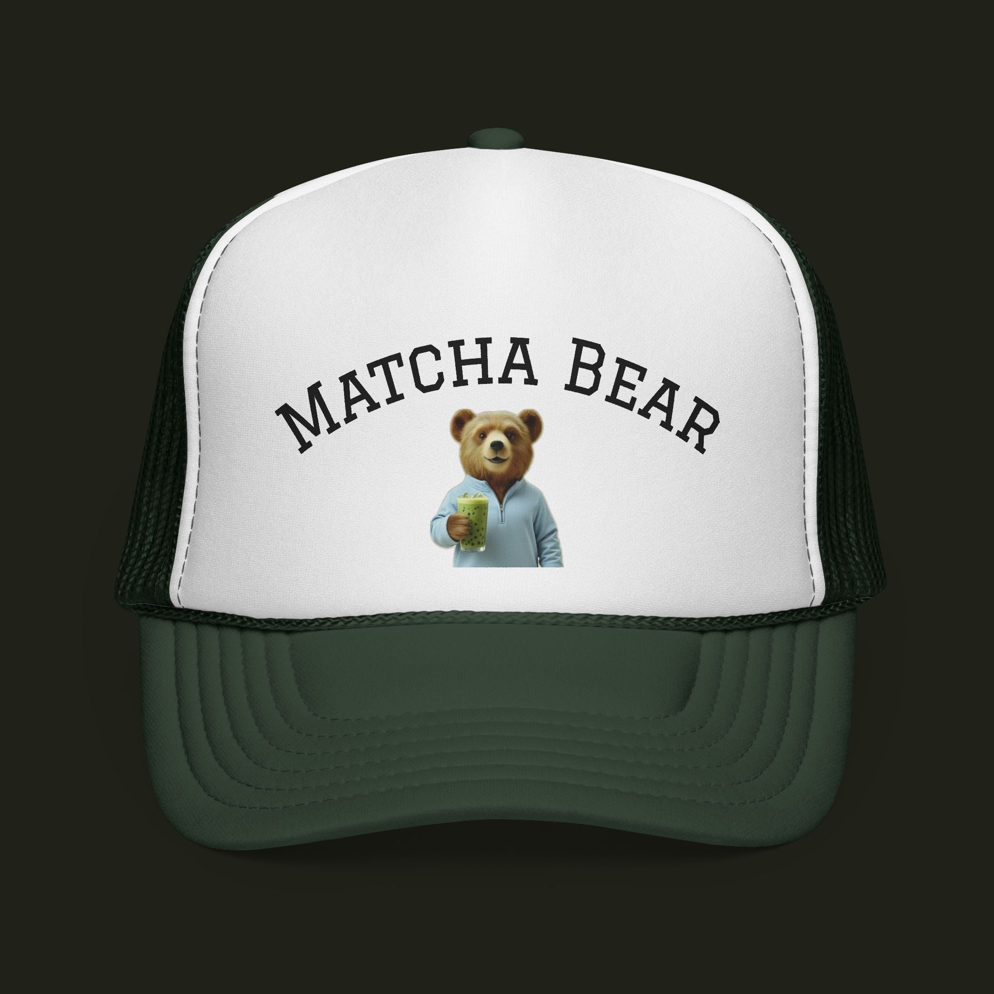 Matcha Bear Cap