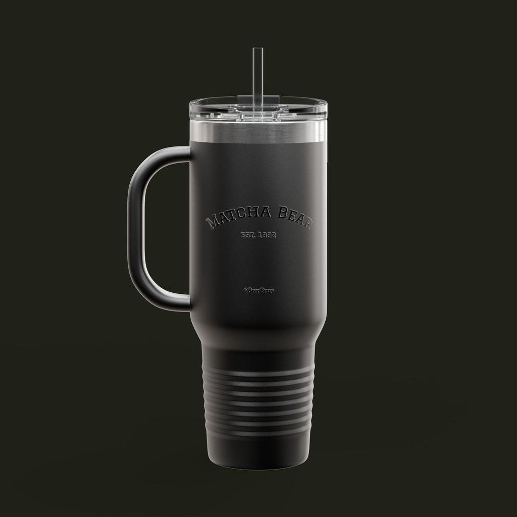 Matcha Bear Insulated Travel Mug, 40oz