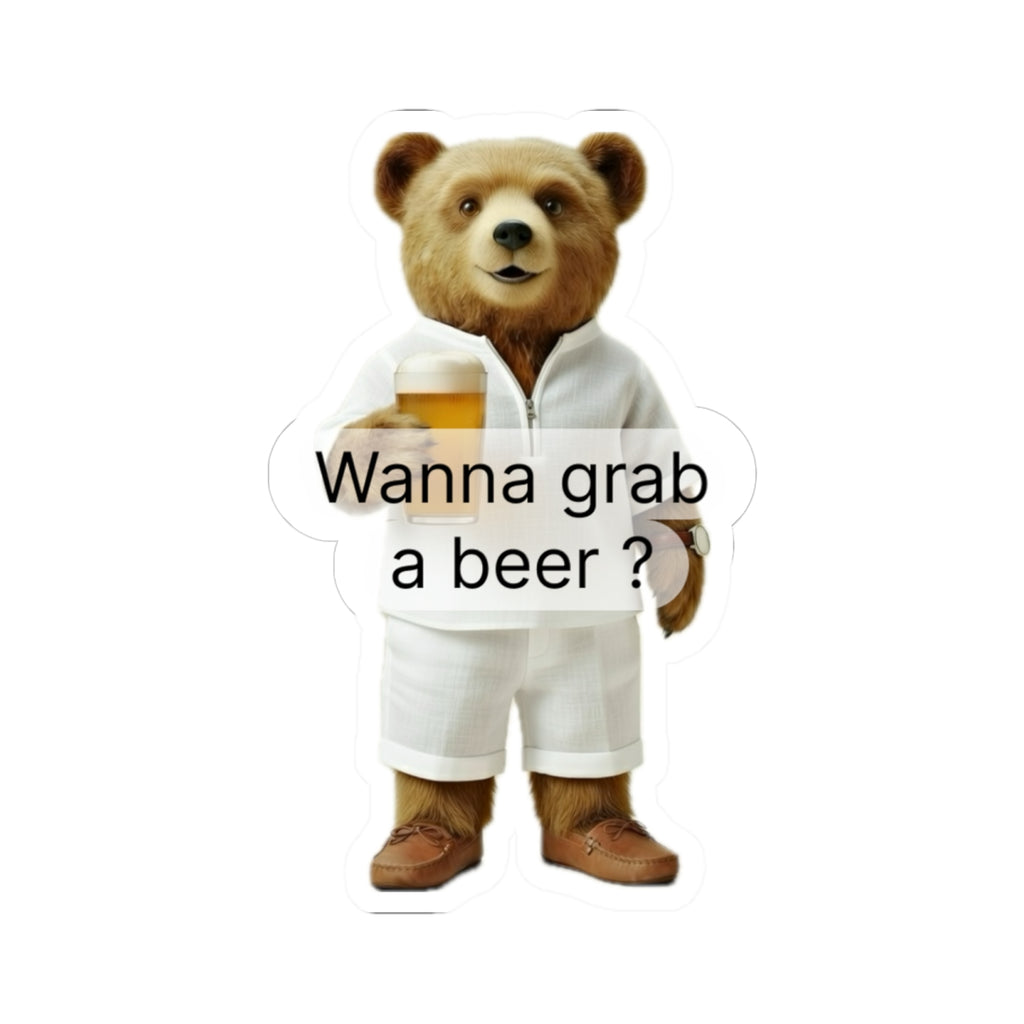 Wanna grab beer ? sticker