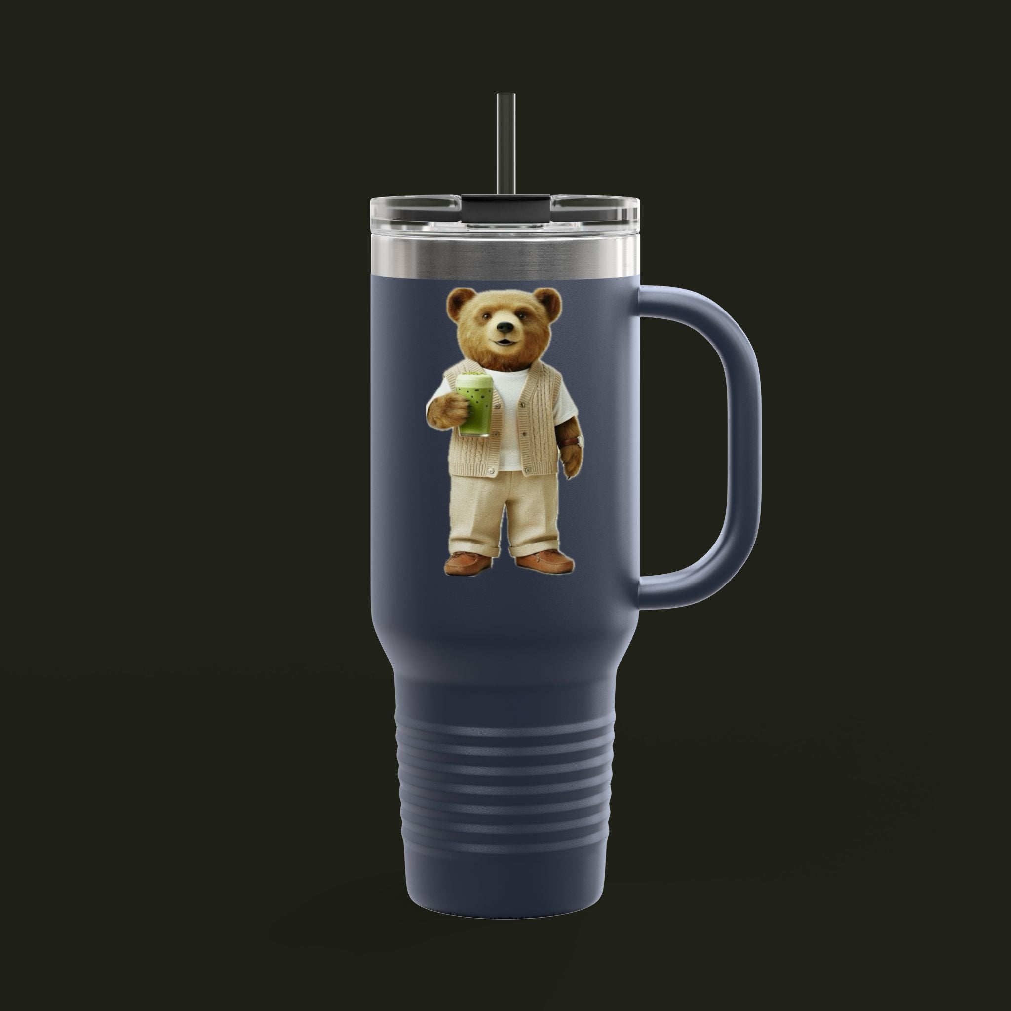 Matcha Bear Insulated Travel Mug, 40oz